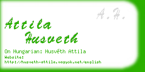 attila husveth business card