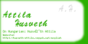 attila husveth business card